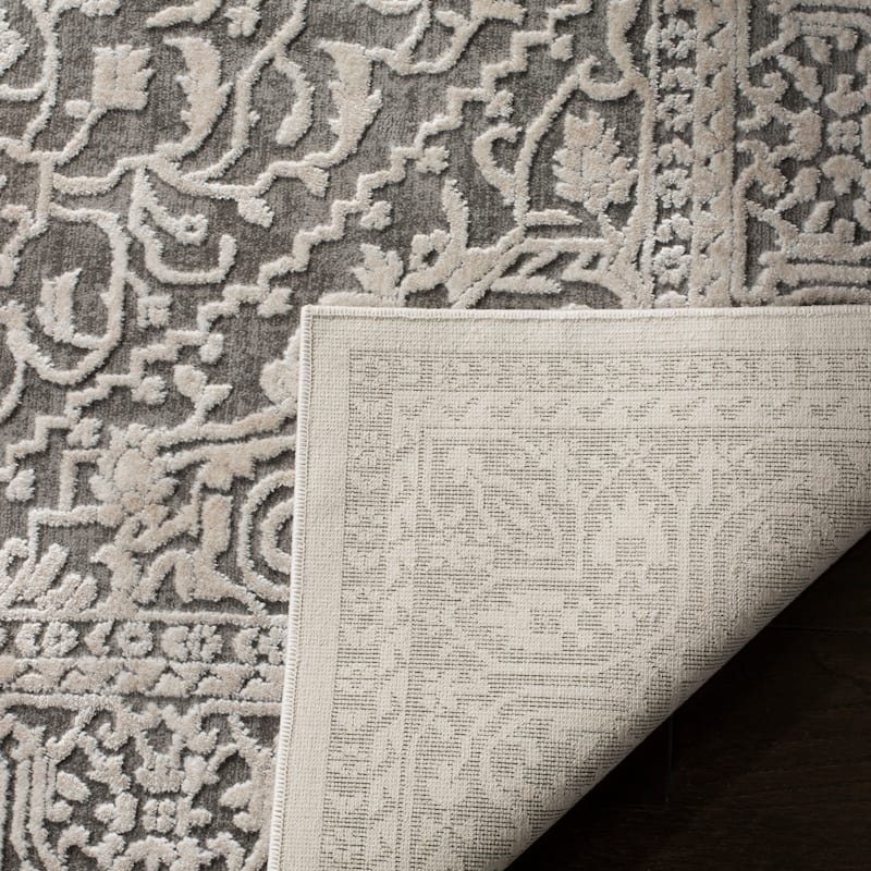 SAFAVIEH Reflection Suhad Oriental Rug - 4' x 6' - Dark Grey/Cream - Rectangle