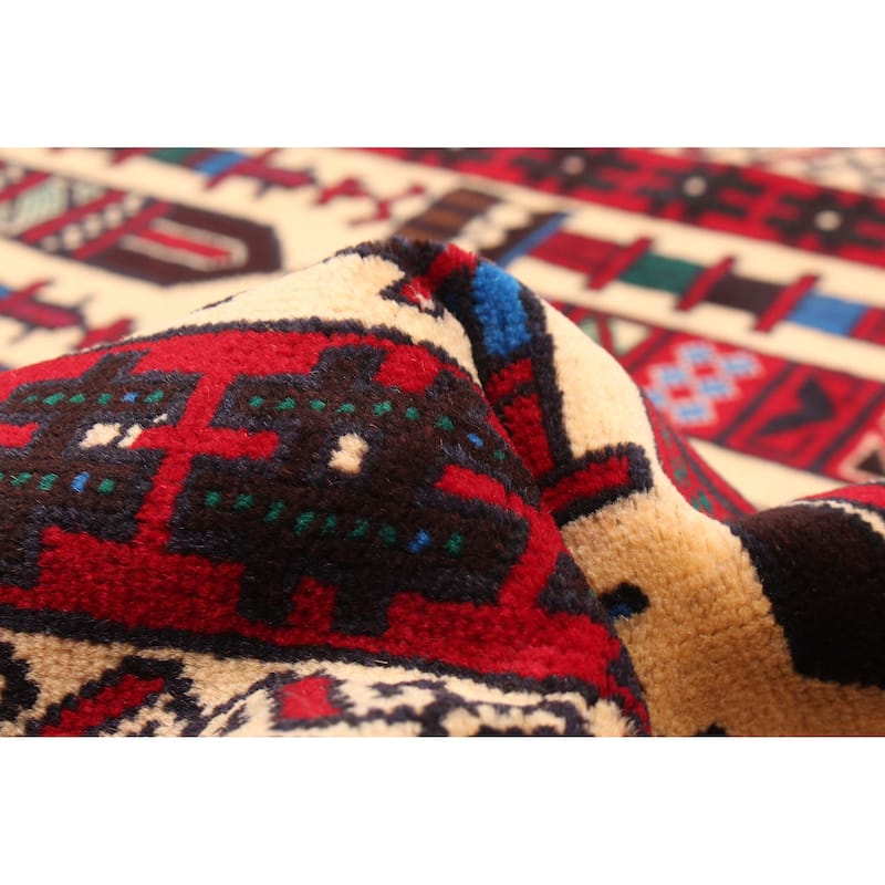 ECARPETGALLERY Hand-knotted Teimani Cream Wool Rug - 3'5 x 6'8