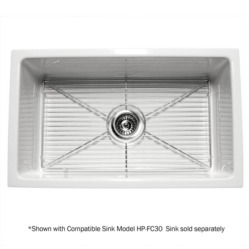 Highpoint Collection Bottom Grid for HP-FC30 FireclayFarmhouse Sinks - 24.5 x 13.25 x 1 inch