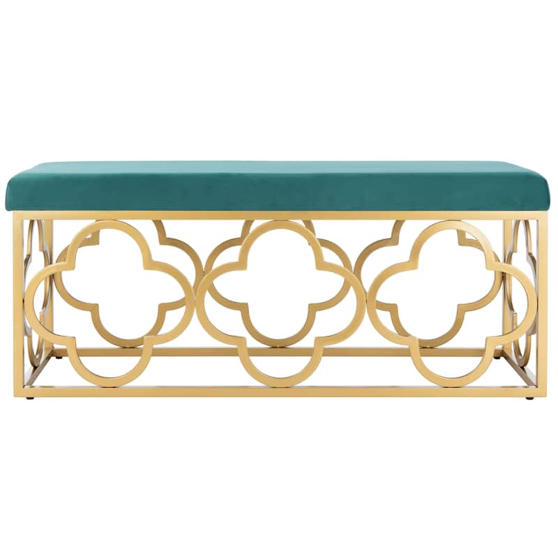 SAFAVIEH Penelope Moroccan Glam Rectangle Bench - 44.5" x 16.5" x 19" - 45Wx17Dx19H
