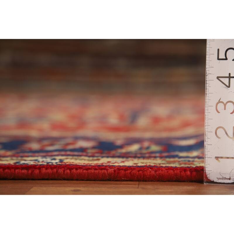 Hand Knotted Oriental 100% Wool Carpet Traditional Medallion Red Heriz (serapi) Area Rug - 9' 11'' X 7' 11''