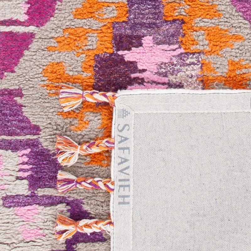 SAFAVIEH Handmade Casablanca Shag Mateja Tribal Moroccan Wool Rug
