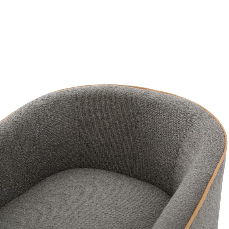 Christopher Knight Home - Averly Modern Upholstered Swivel Accent Chair with Curved Arms