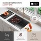 preview thumbnail 3 of 13, STYLISH 27 inch Stainless Steel 16G Workstation Sink Dura-Tek Finish