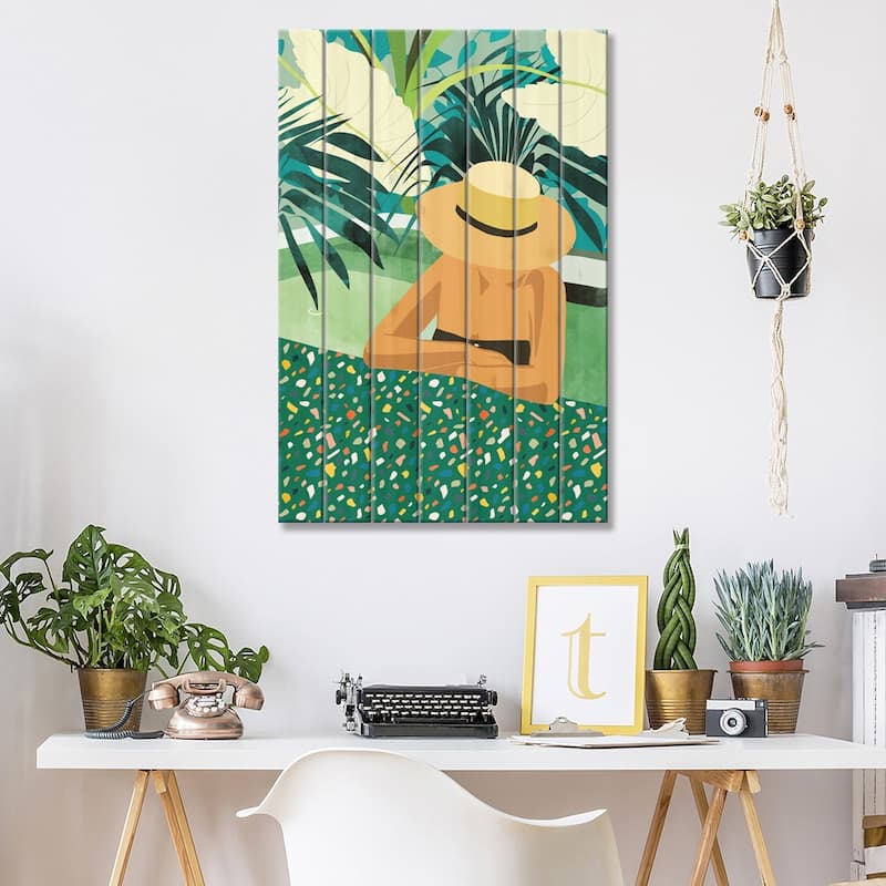 Chill Print On Wood by 83 Oranges - Multi-Color
