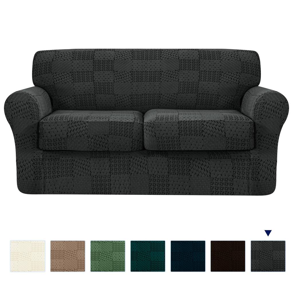 Subrtex Sofa Cover Stretch Slipcover with 2 Separate Cushion Covers