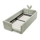 preview thumbnail 25 of 53, Twin Size Upholstered Platform Bed with Headboard,Montessori Bed Frame for Toddlers,Floor Bed