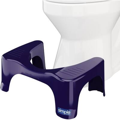 Squatty Potty Simple Bathroom Toilet Stool, Deep Purple 7 Inch Ergonomic Stool - Posture-Enhancing Bathroom Footrest