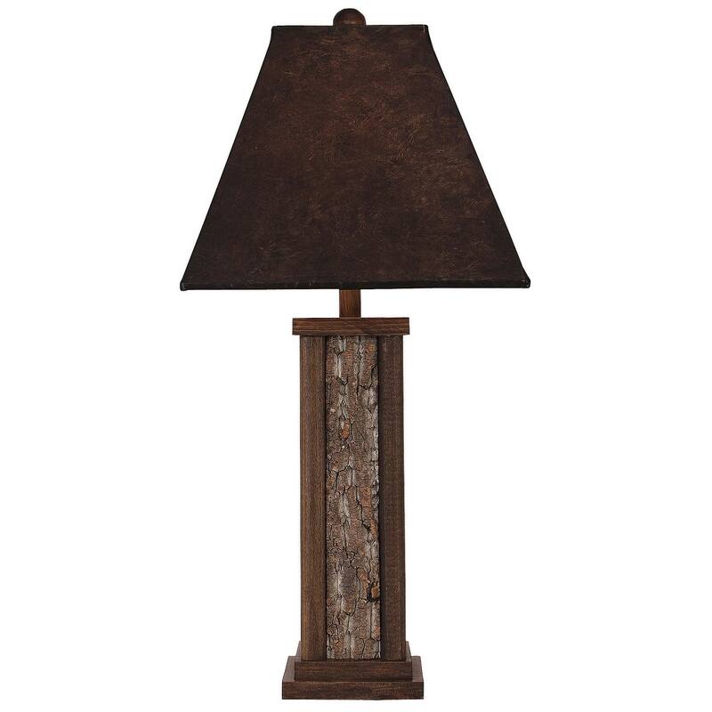 Rustic Aspen and Poplar Bark Table Lamp