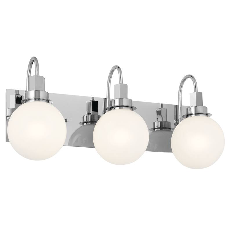 Kichler Lighting Hex 22.75 in. 3-Light Chrome Vanity Light
