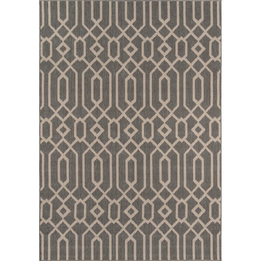 Momeni Baja Links Geometric Trellis Outdoor Area Rug.