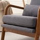 preview thumbnail 6 of 105, High Back Solid Wood Armrest Backrest Leisure Chair Accent Chair