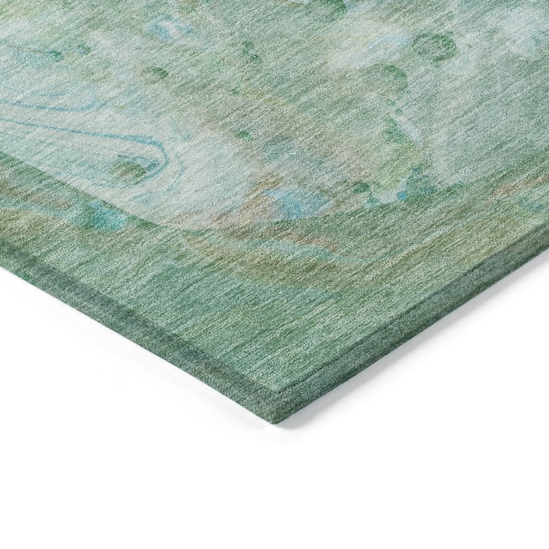 HomeRoots Abstract Transitional Rectangle Outdoor Rug