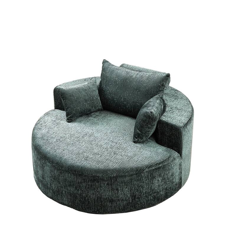 Comfortable Chenille Sponge Sofa for Various Rooms, No Assembly Needed