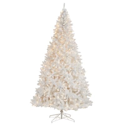 11' White Christmas Tree with 2720 Bendable Branches - 132
