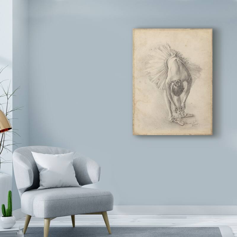 Ethan Harper 'Antique Ballerina Study I' Canvas Art