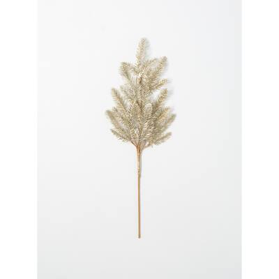 Sullivans Metallic Pine Artificial Stem 28"H Gold - 10"L x 3"W x 28"H