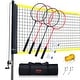 preview thumbnail 1 of 12, VEVOR Badminton Net Set, Outdoor Backyard Beach Park Badminton Net, Portable Badminton Equipment Set, Adults Kids Badminton Net 4-inch side sleeves