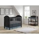 preview thumbnail 1 of 6, Graber Solid Wood Crib with Detailed Panel Black
