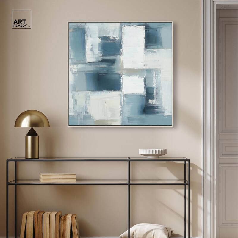 Deconstructed Blue I Canvas by Art Remedy