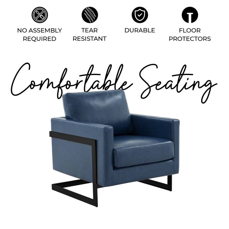 Lincoln Upholstered Velvet Single-Seater Sofa Fabric Accent Chair in Stainless Steel with Removable Cushions - 35"