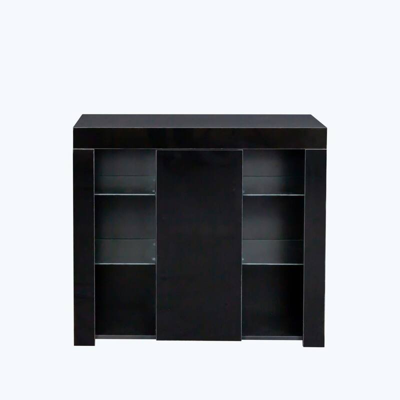 Kitchen Sideboard Cupboard with LED Light,with Drawer and 1 Doors
