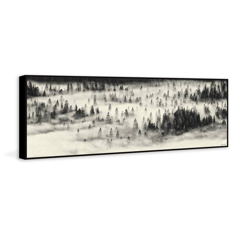 Fog Always Lift Floater Framed Print on Canvas