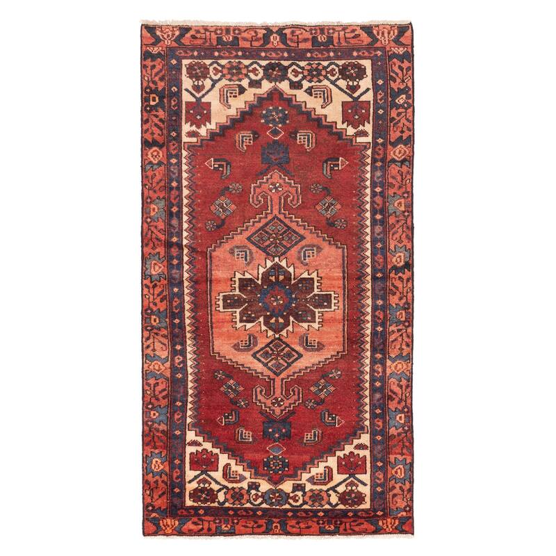 ECARPETGALLERY Hand-knotted Andelz Dark Red Wool Rug - 3'5 x 6'8