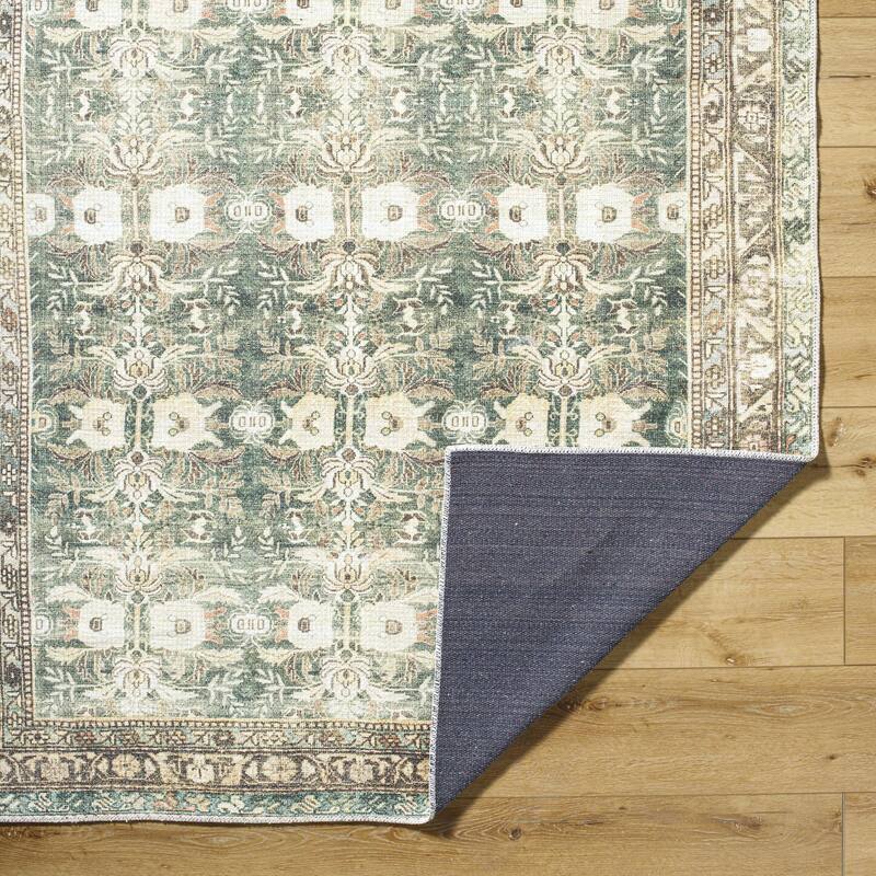Livabliss Amelie Washable Traditional Area Rug