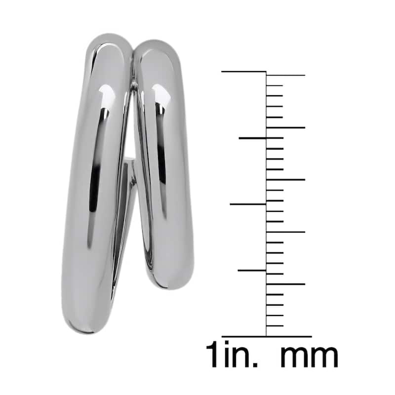 Victoria Townsend Silver Plated Double Tube Hoop Earring