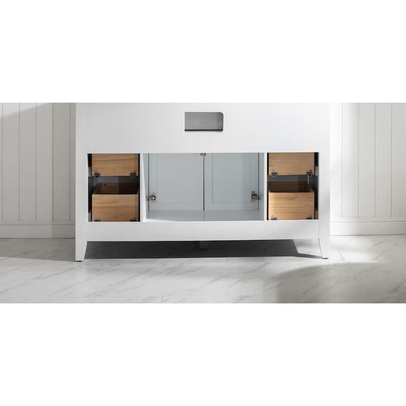 Burbank 54" Single Vanity in White