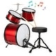 preview thumbnail 11 of 15, Hey Play 3pc. Kids Drum Set with Cymbal, 2 Toms, Bass Drum and Throne