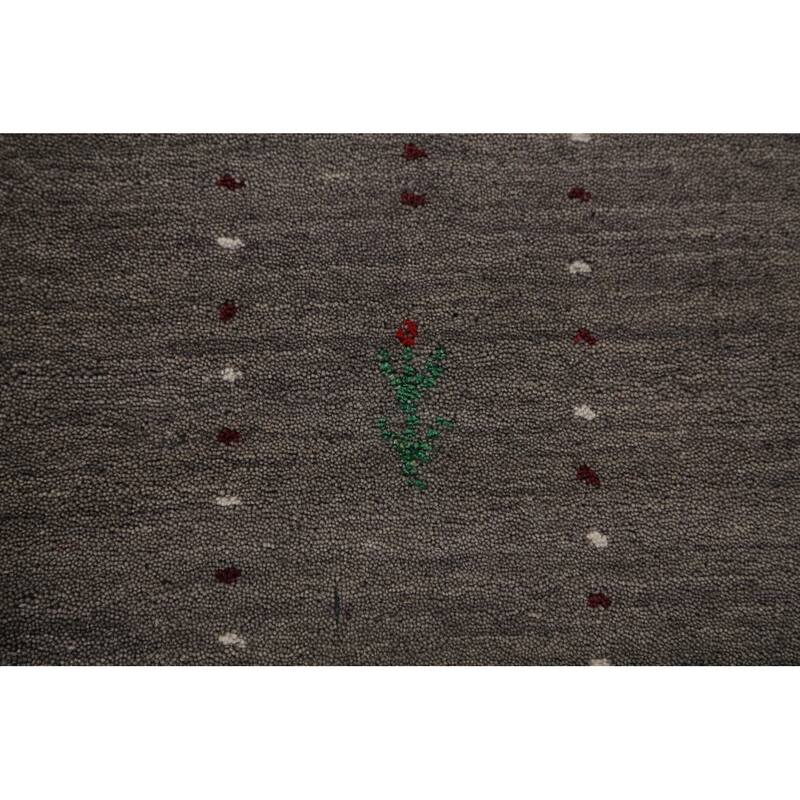 Tribal Gabbeh Oriental Area Rug Handmade Wool Carpet - 5'7" x 7'11"