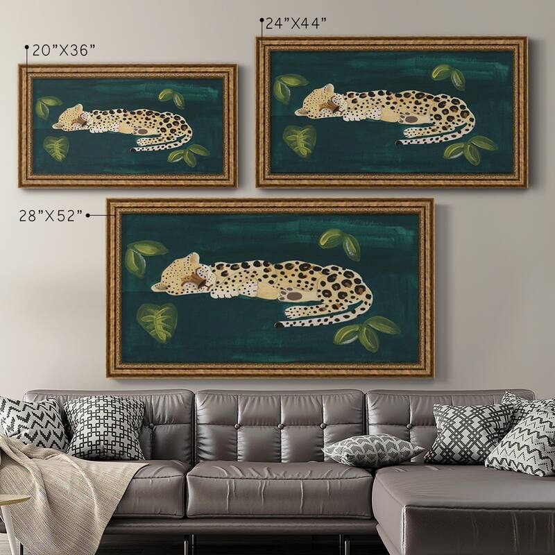 Lethargic Leopard II Premium Framed Canvas- Ready to Hang