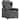 vidaXL Massage Recliner Chair Dark Grey Fabric