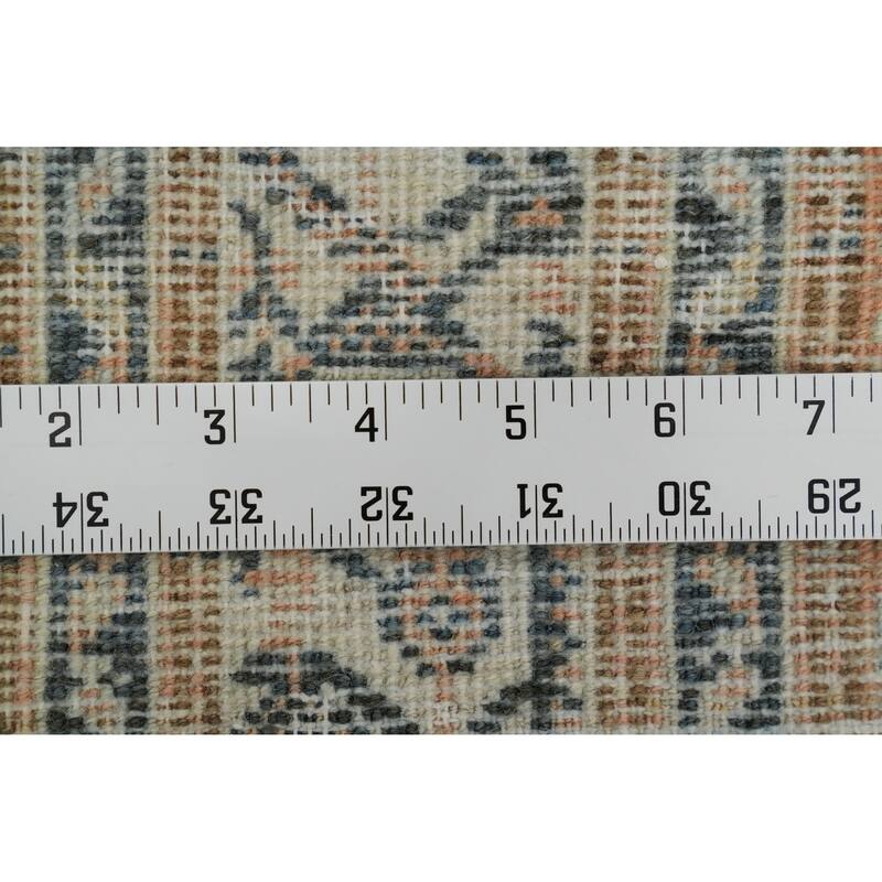 Hand Knotted Oriental 100% Wool Carpet Traditional All-Over Oranges & Rust Malayer Area Rug - 20' 1'' X 7' 9''