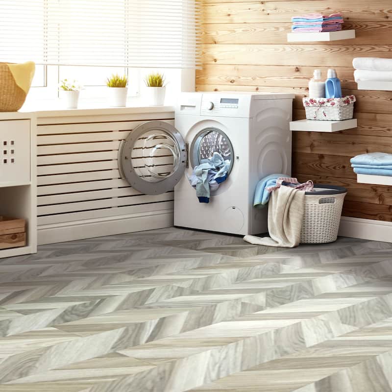 Art3d 36'' x 6'' Interlocking Luxury Vinyl Flooring Tile, Wood Floor Plank,Waterproof, Anti-Slip,18pcs,27 sqft
