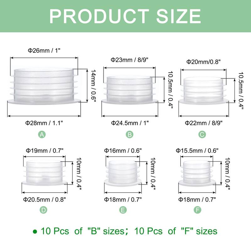 1Set Salt Shaker Stoppers, Plastic Salt Shaker Plug Stopper - Transparent - 1/2in, 4/5in