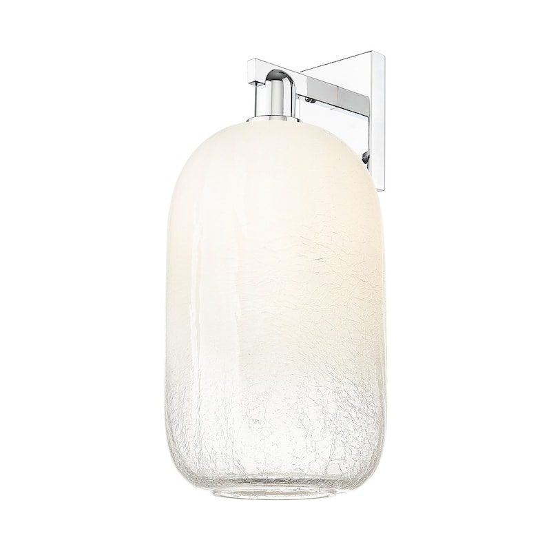 Innovations Lighting 716-1W-17-7 Brookhaven Cloche Sconce Brookhaven - Polished Chrome / Opal