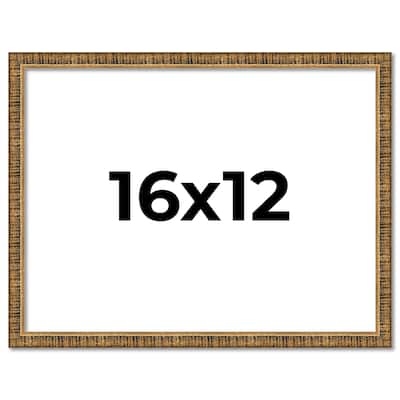 16x12 Frame Gold Picture Frame - Complete Modern Photo Frame Includes