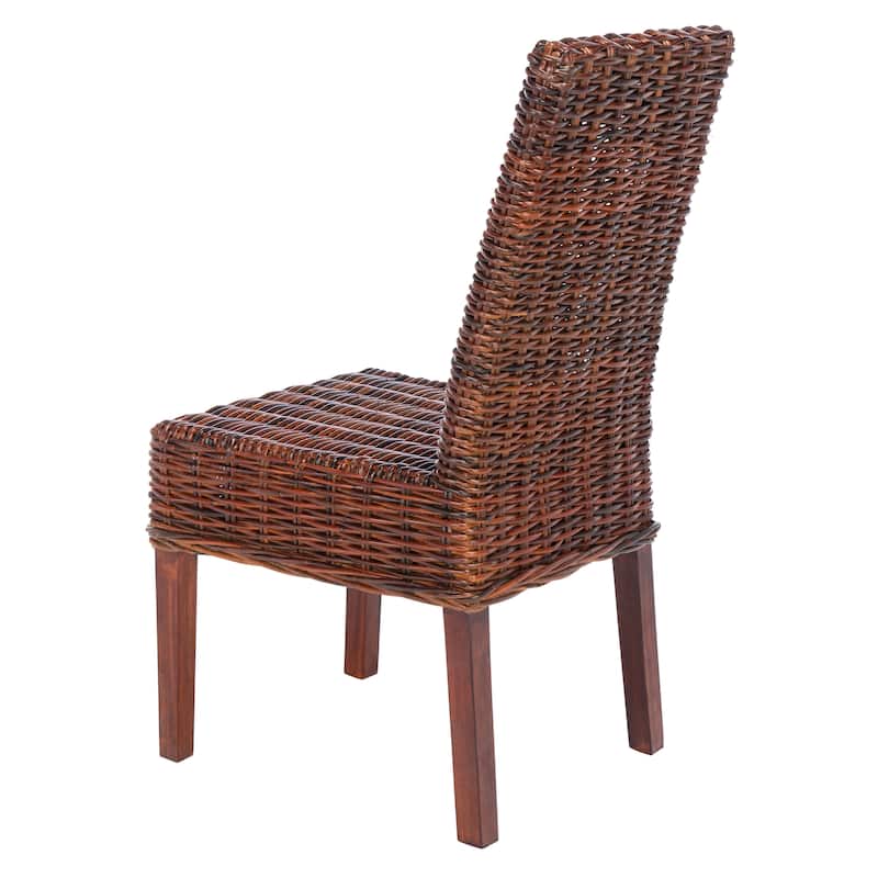SAFAVIEH Marcy Brown Side Chair (Set of 2) - 18.1" W x 19.7" L x 39" H - 19"W x 22"D x 39"H