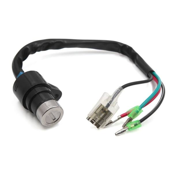 Shop Black 12v 4 Wires Motorcycle Ignition Switch Lock W 2
