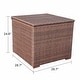 preview thumbnail 8 of 17, Outdoor Wicker Storage Box 90 Gallon Resin Deck Box