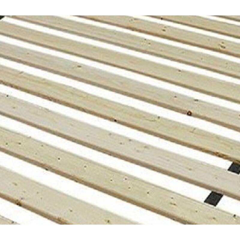 Twin Size Solid Wood Bed Slats with Fabric Strap Support