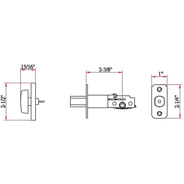 Design House 702621 2 3/8 inch Backset Single Sided Deadbolt with Turn