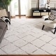 preview thumbnail 5 of 154, SAFAVIEH Arizona Shag Nevada 1.2-inch Thick Rug 12' Square - Ivory/Beige
