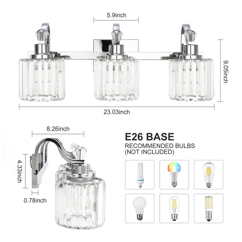Modern Bathroom Vanity Light 3/4/5/6-Lights