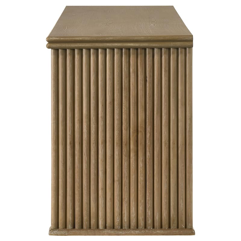 Adina 70-inch TV Stand Media Console Distressed Light Brown