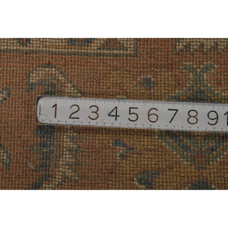 Hand Knotted Oriental 100% Wool Carpet Transitional Medallion Navy Blue & Blues Oushak Area Rug - 10' 1'' X 8' 3''