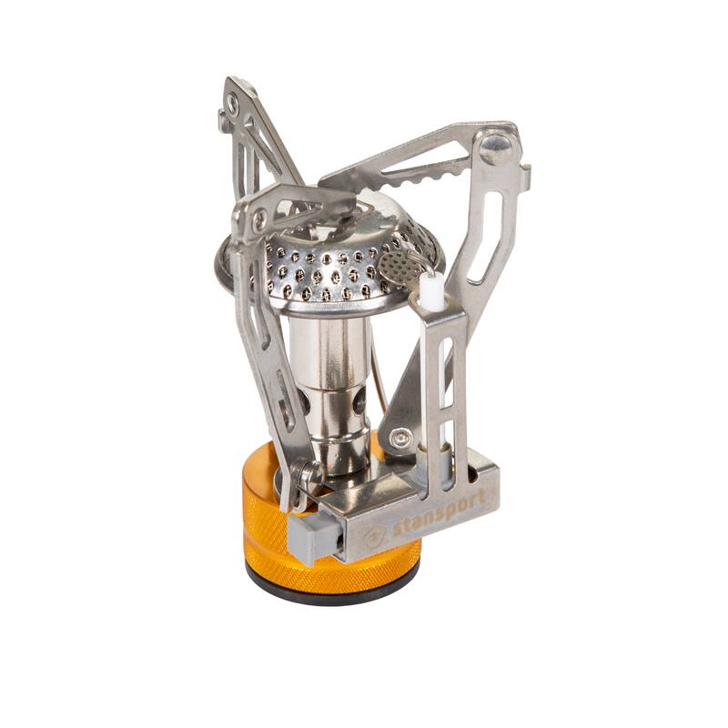 Stansport Portable Butane Stove with Fuel - Silver